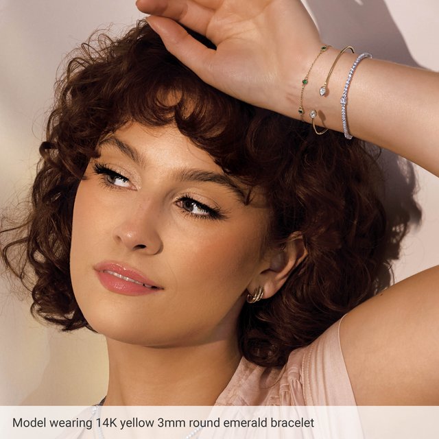 Bezel-Set Link Bracelet