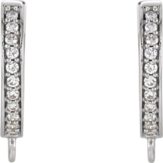 Accented Click-In Hoop Earring Top