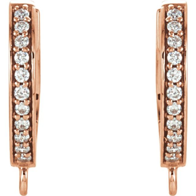 Accented Click-In Hoop Earring Top