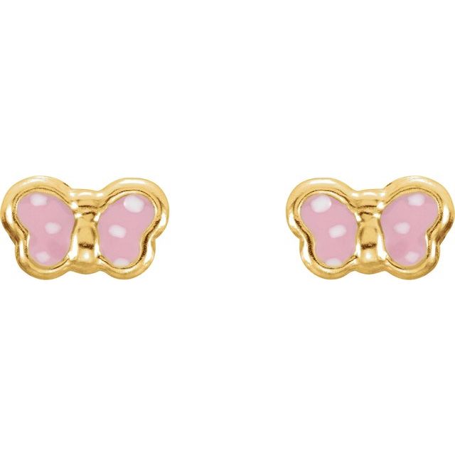 Youth Enamel Butterfly Earrings