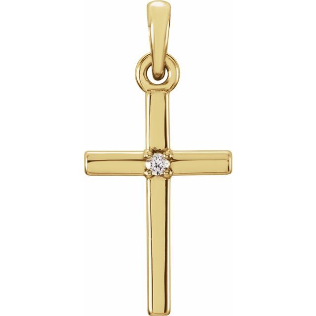 Birthstone Cross Pendant