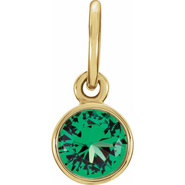 Posh Mommy® Imitation Birthstone Charm/Pendant