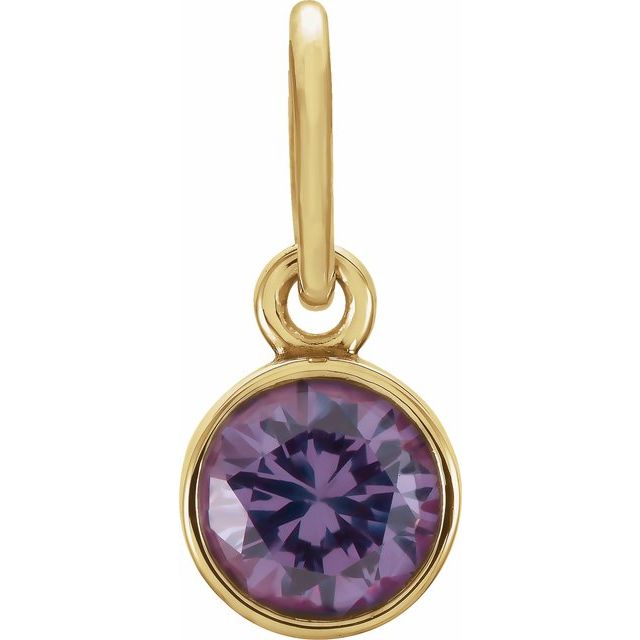 Posh Mommy® Imitation Birthstone Charm/Pendant