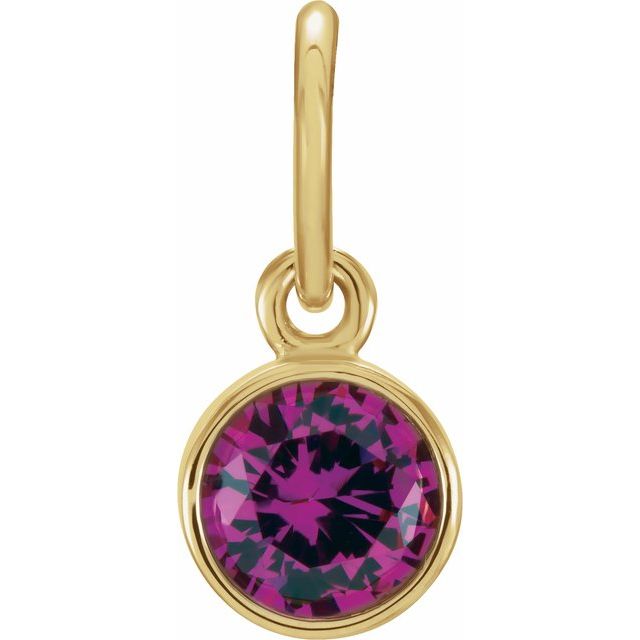Posh Mommy® Imitation Birthstone Charm/Pendant