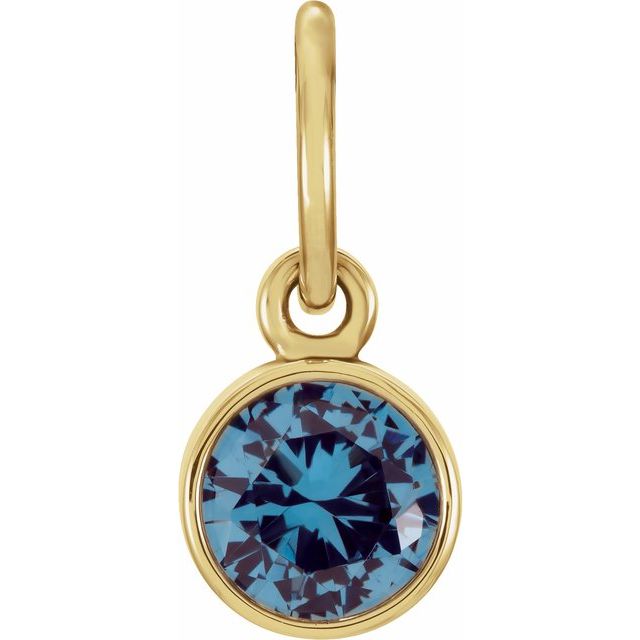 Posh Mommy® Imitation Birthstone Charm/Pendant