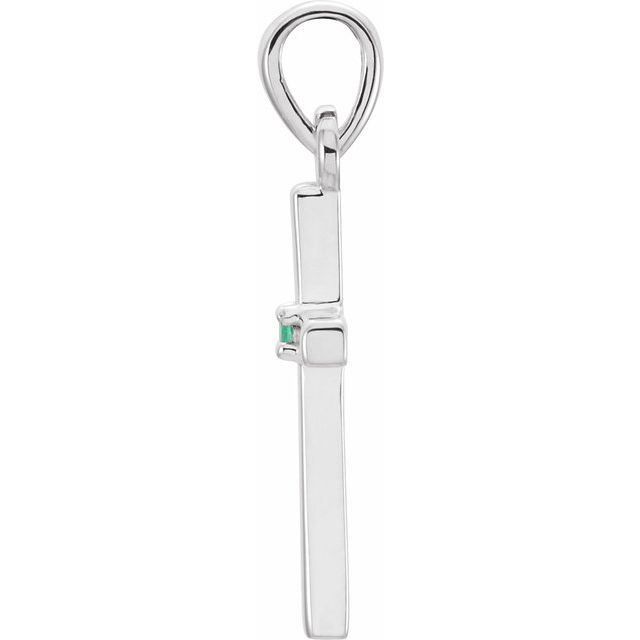 Birthstone Cross Pendant