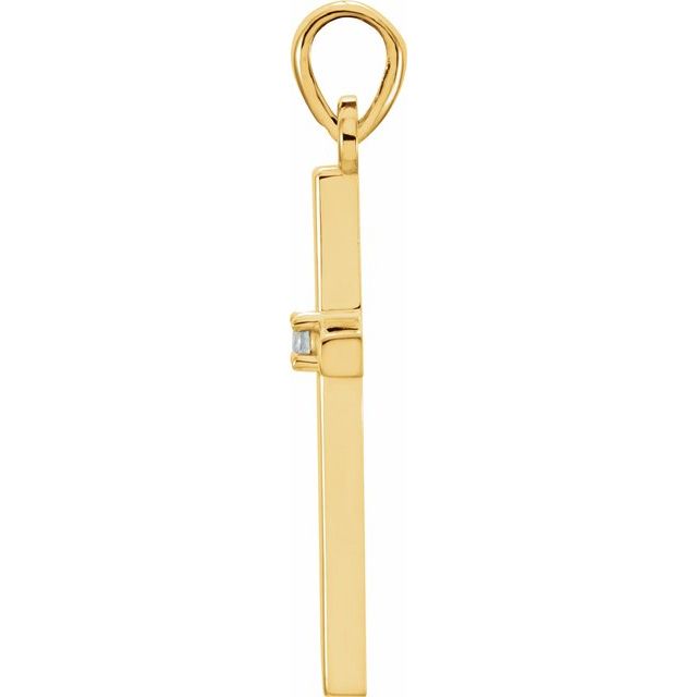 Birthstone Cross Pendant