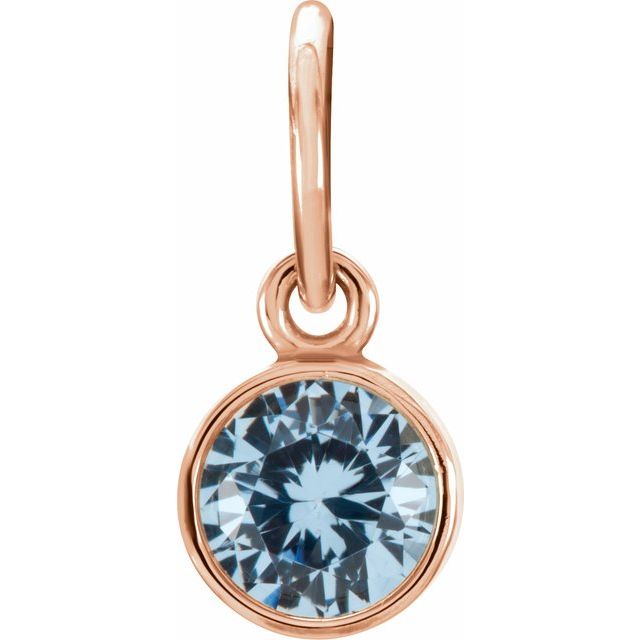 Posh Mommy® Imitation Birthstone Charm/Pendant