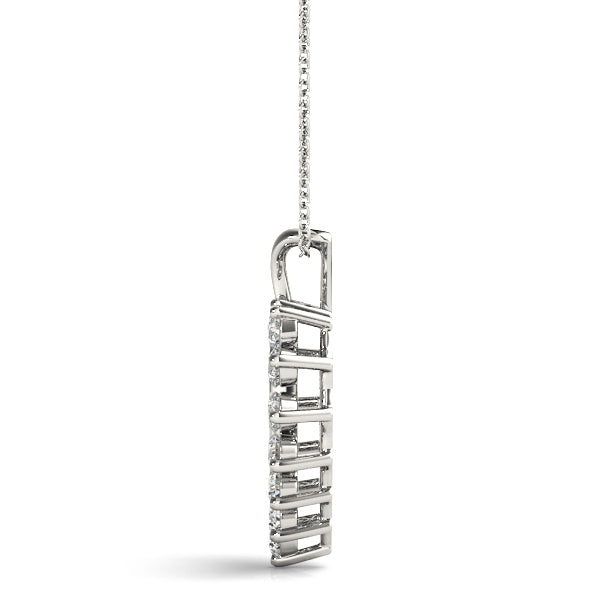 Lab Diamond Heart Pendant in Premium Gold