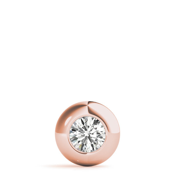 1 Carat Lab Diamond Rose Gold Solitaire Pendant