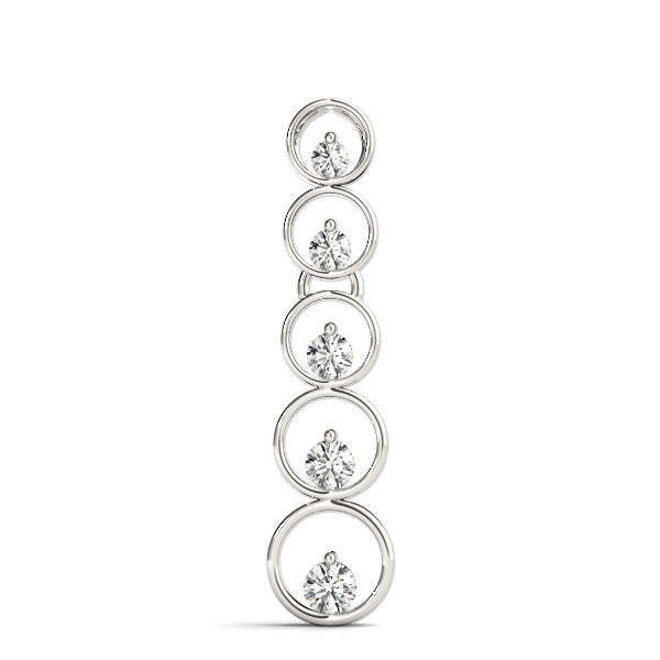 14K Gold Lab Diamond Journey Pendant
