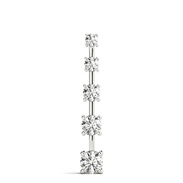 14K Gold Lab Diamond Journey Pendant