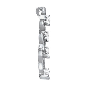 Multi-Stone Lab Diamond Journey Pendant