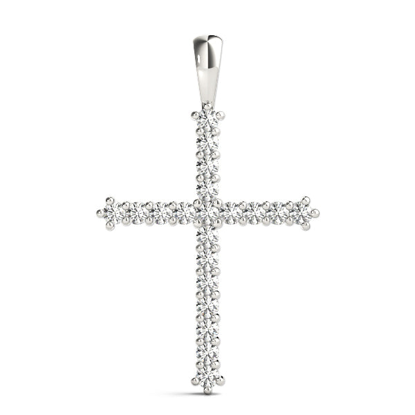 Lab Diamond Religious Cross Pendant