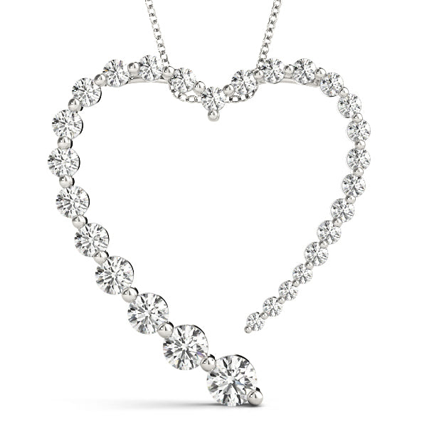 14K Gold Lab Diamond Journey Pendant