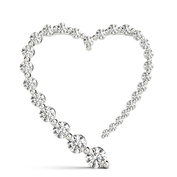 14K Gold Lab Diamond Journey Pendant