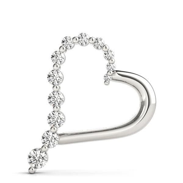 Lab Diamond Heart Pendant