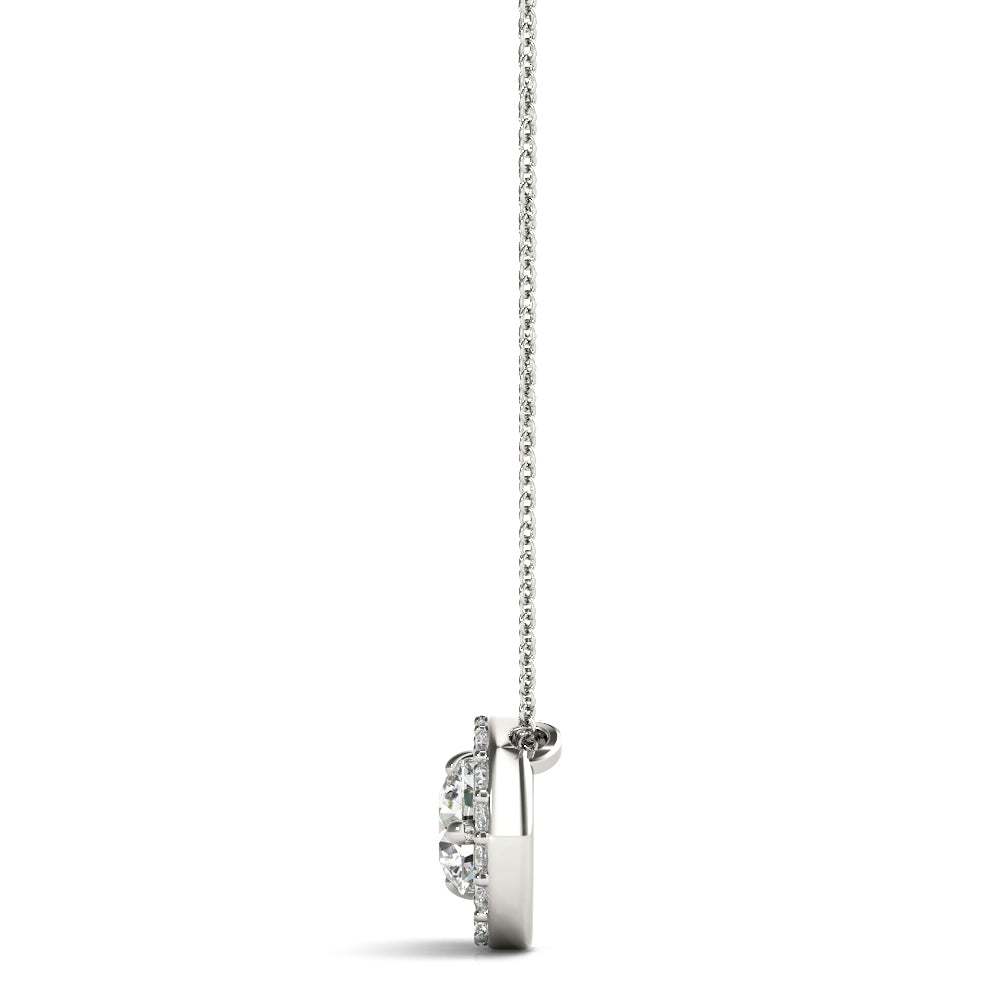 Multi-Diamond Round Pendant