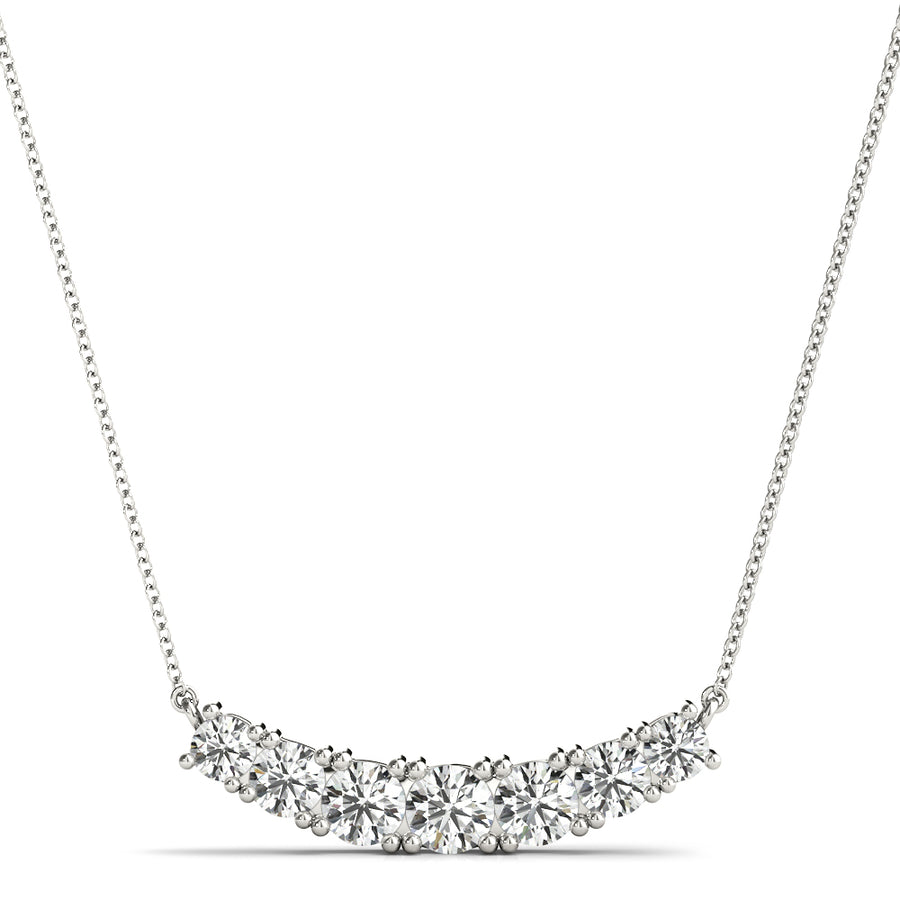 7-Stone Round Lab Diamond Pendant