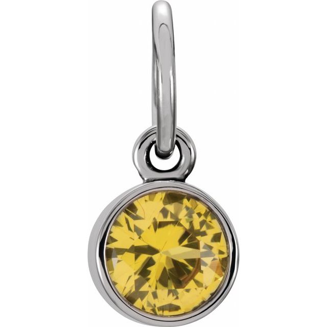 Posh Mommy® Imitation Birthstone Charm/Pendant