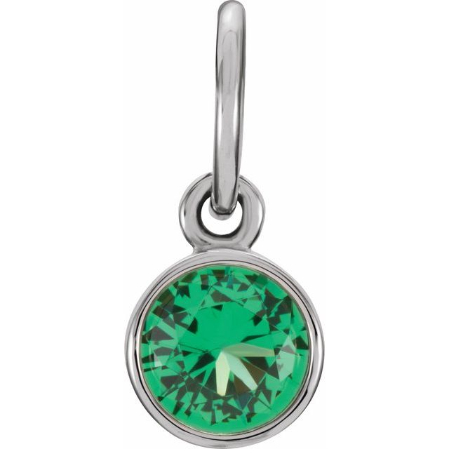 Posh Mommy® Imitation Birthstone Charm/Pendant