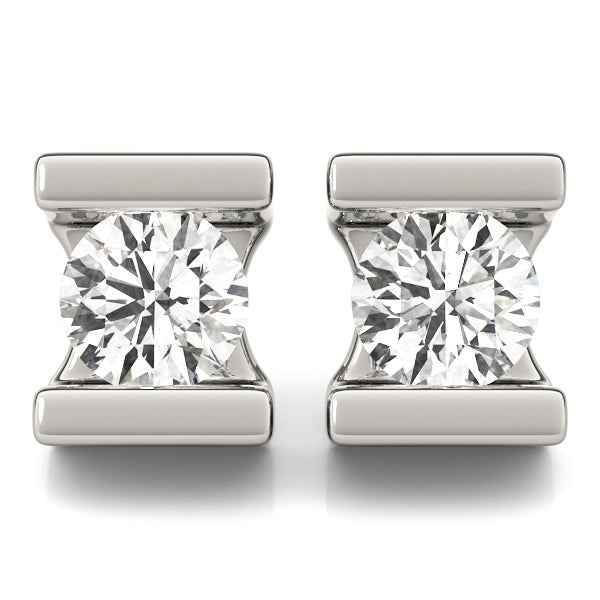 Lab Diamond 0.5CT Round Stud Earrings 14K Gold