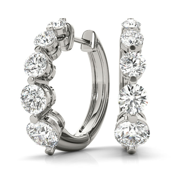 Lab Diamond Round Brilliant Earrings