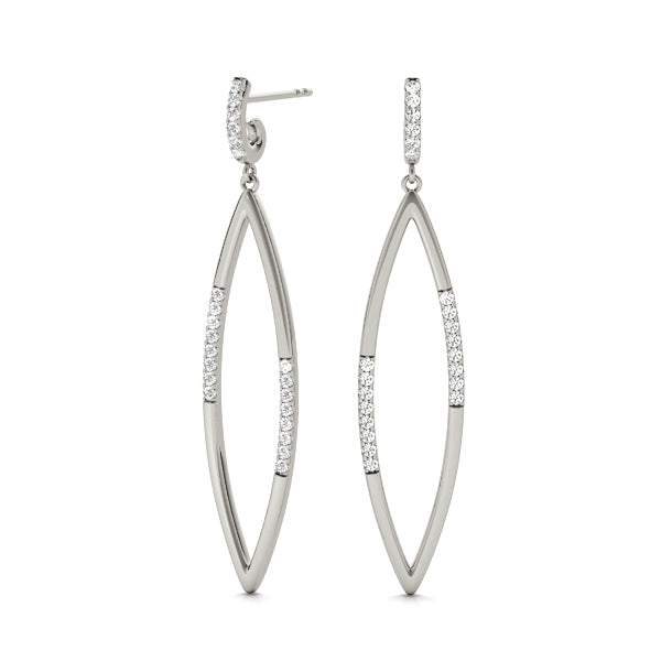 Lab Diamond Round Stud Earrings
