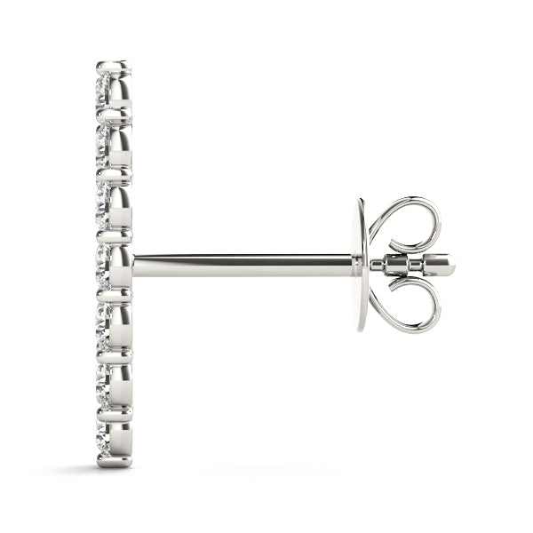5 Stone Lab Diamond Earring Jackets