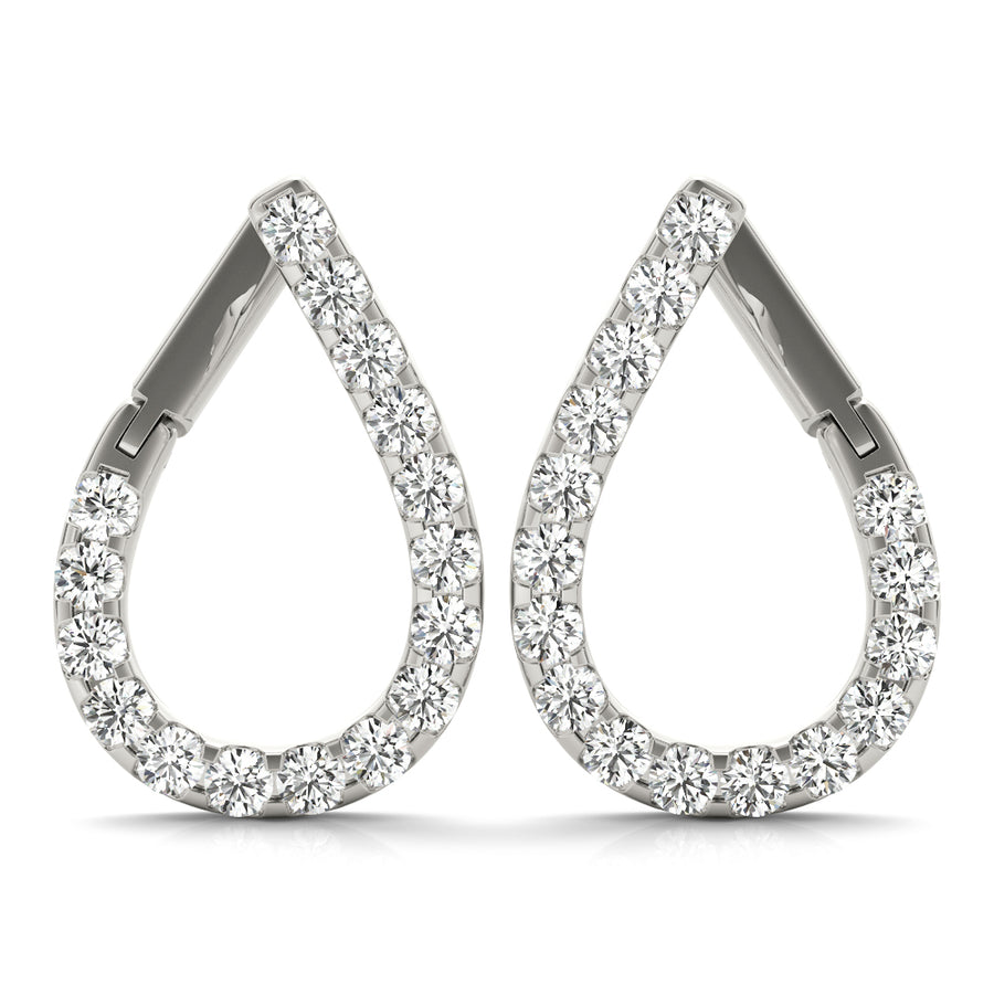 Lab Diamond Round 16-Stone Earrings