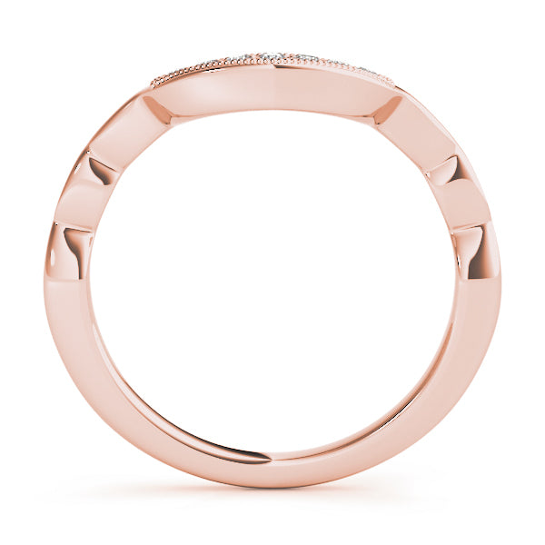 18K Rose Gold 7-Diamond Wedding Band