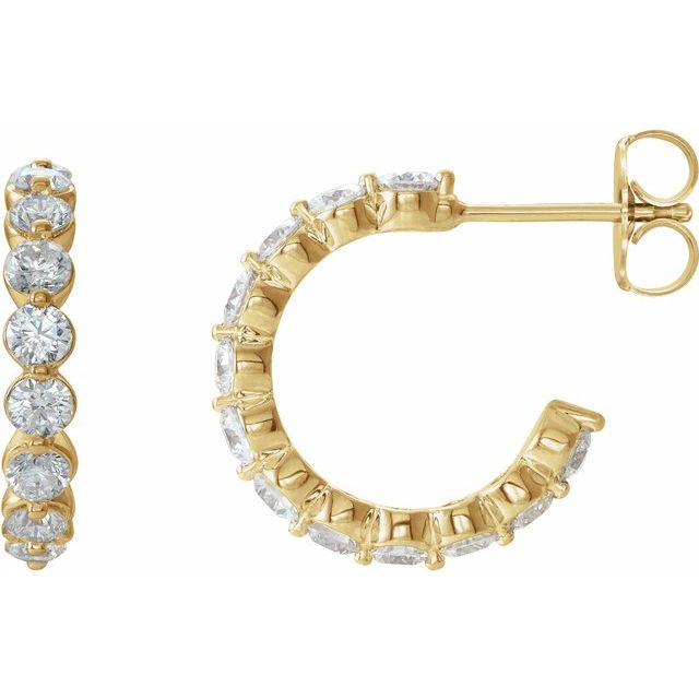 Accented Hoop Earrings