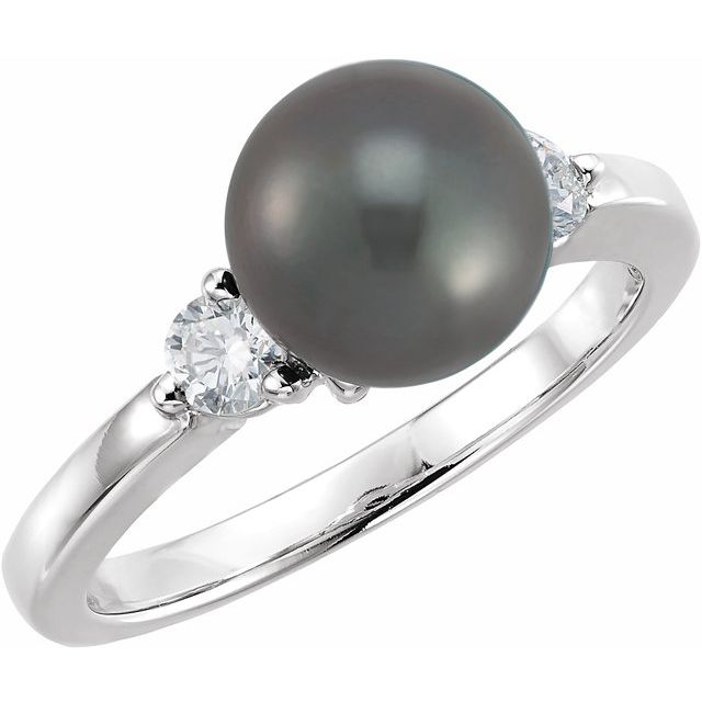 Accented Pearl Ring