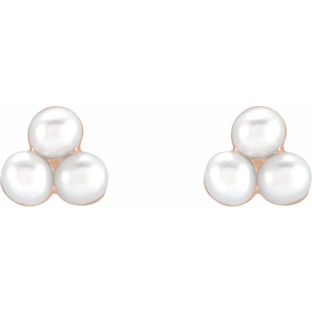 Pearl Cluster Earrings