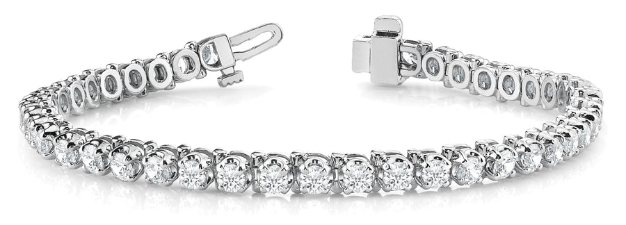Lab Grown Diamond In-Line Tennis Bracelet