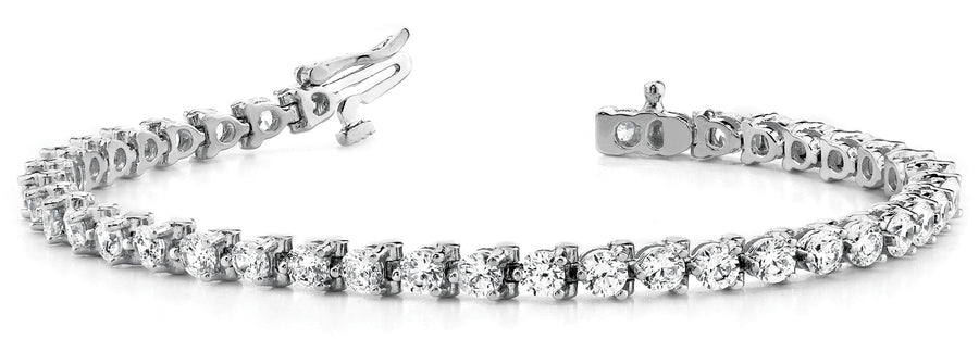 Lab Diamond In-Line Tennis Bracelet