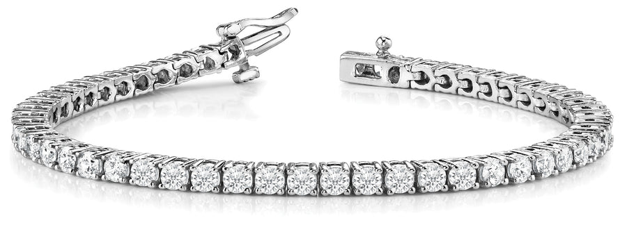 40 Stone Lab Diamond In Line Prong Bracelet