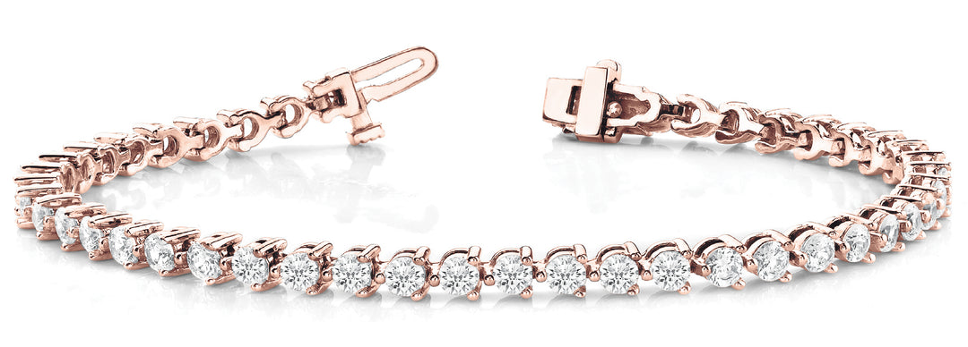 Rose Gold Lab Diamond Tennis Bracelet