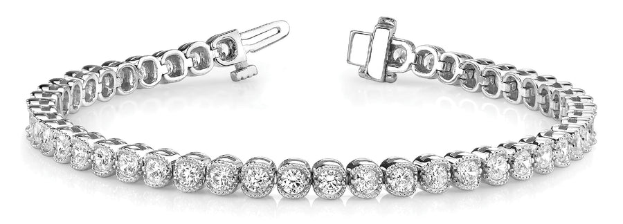 Lab Diamond Bezel Line Bracelet