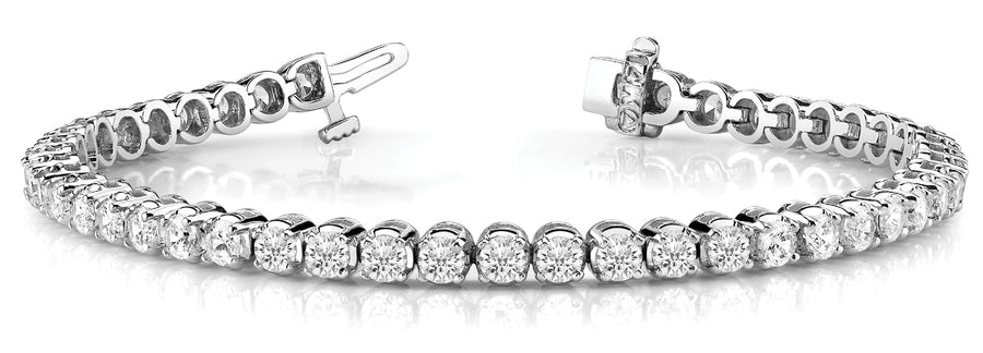 Lab Diamond In-Line Prong Set Bracelet