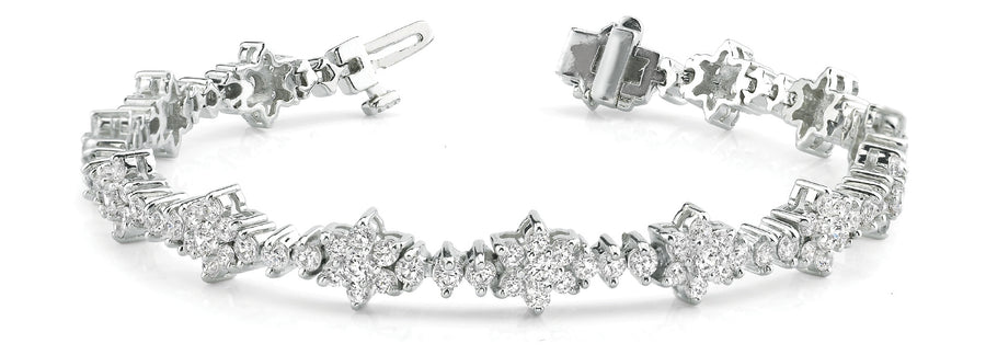 Lab Diamond Round Multi-Stone Bracelet
