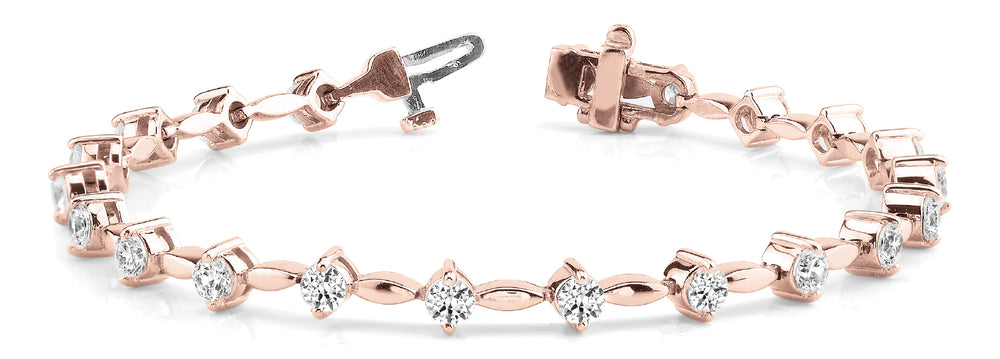 Rose Gold Lab Diamond Fashion Bracelet