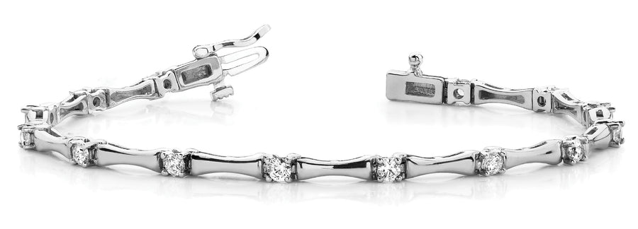 Lab Diamond Round Stone Fashion Bracelet