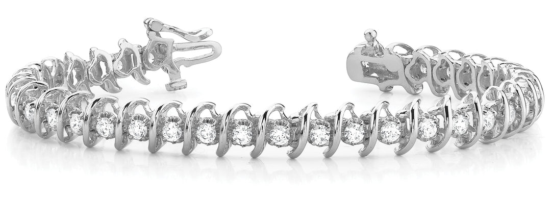 Lab Diamond S Link Bracelet