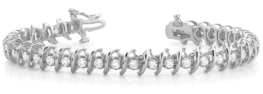 Lab Diamond S Link Bracelet