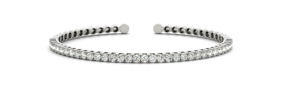 Lab Diamond 14K Gold Bangle Bracelet