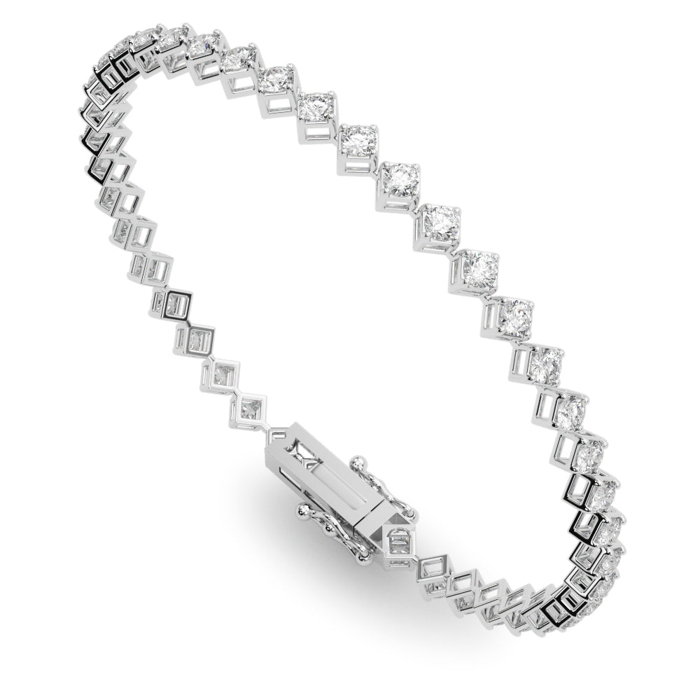 14K Gold Lab Diamond Tennis Bracelet