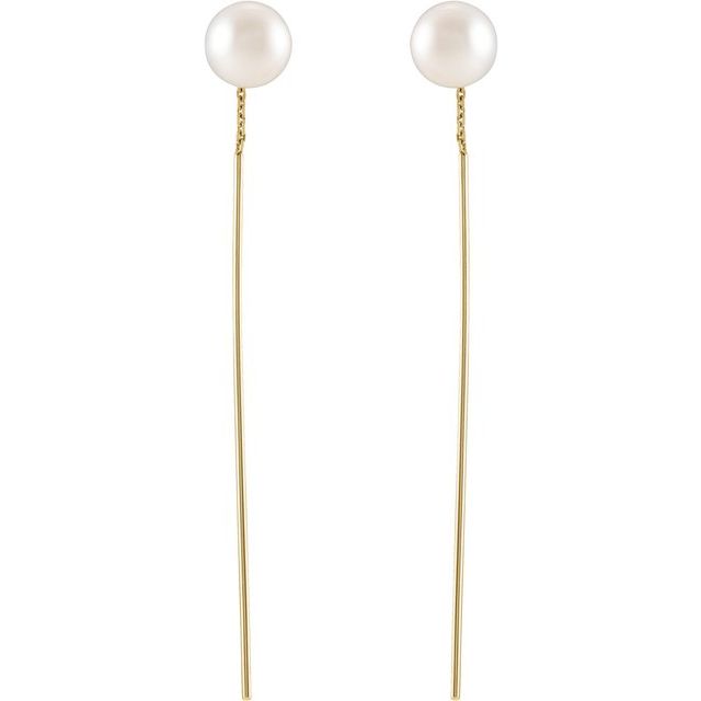 Pearl Threader Earrings