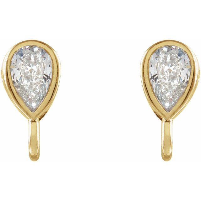 Bezel-Set Earring Top