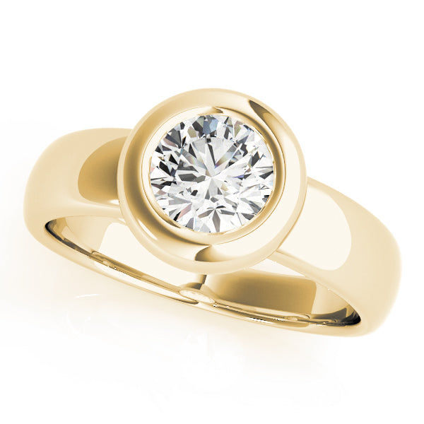 14K Yellow Gold 1ct Diamond Solitaire Engagement Ring